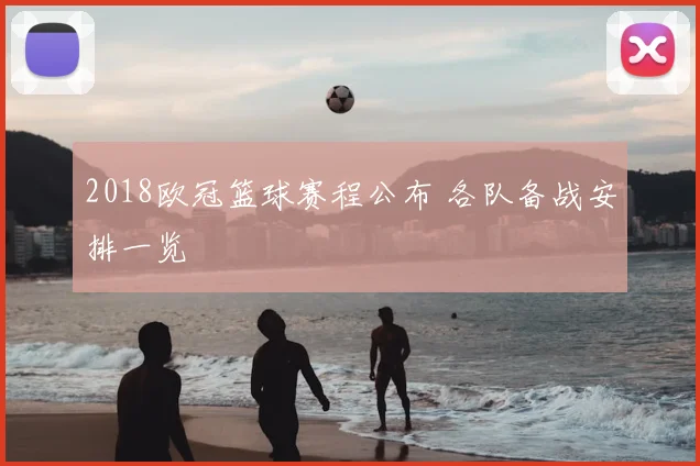 2018欧冠篮球赛程公布 各队备战安排一览